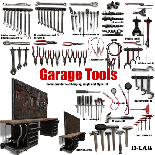 01 D-LAB TOOLS 01 garade desk RARE