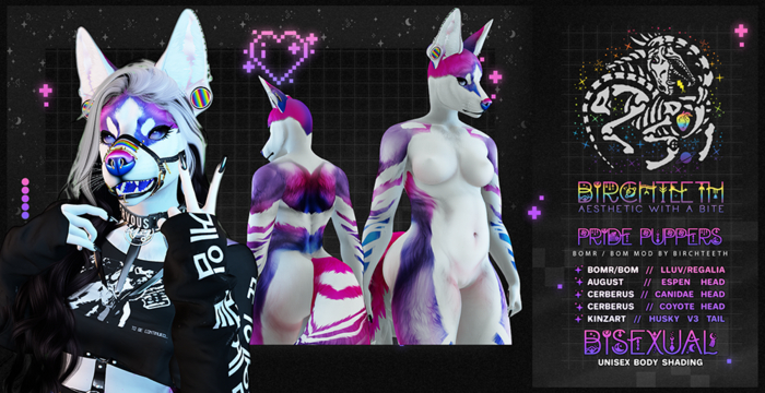 [.birchteeth.] pride pupper - bisexual