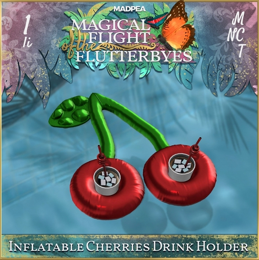 MadPea Inflatable Cherries Drink Holder [REZ!]