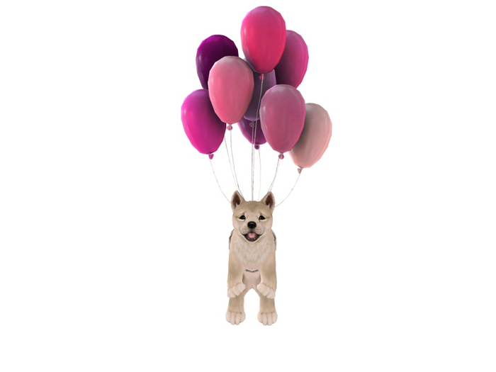JIAN :: Silly Shibes - Floaty Pup RARE