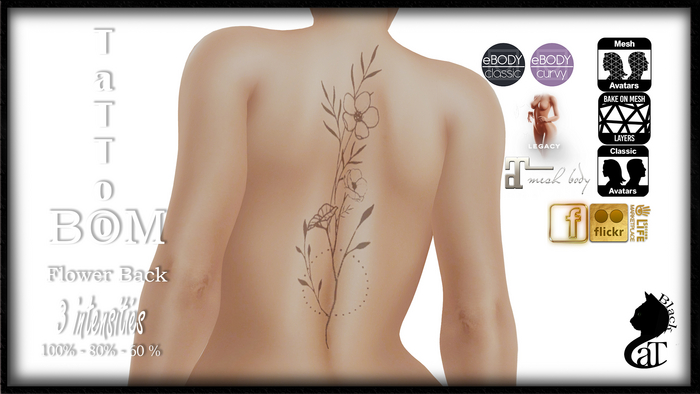 ::: BlackCat ::: Flower Back