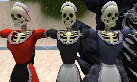 Second Life Marketplace - Full Perm Petite Bento maid Skeleton avatar