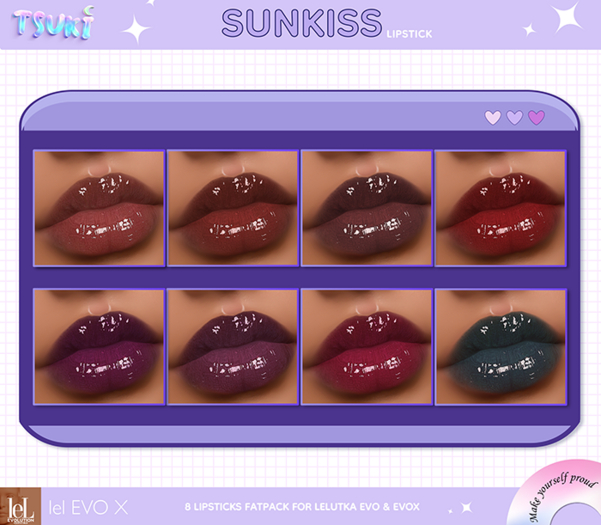 Tsuki / Sunkiss Lipstick / Lelutka EvoX & Evo
