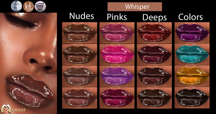 ::Modish:: [Demo] Whisper-lipstick LelutkaEvo-CatwaHDPro-Genus-
