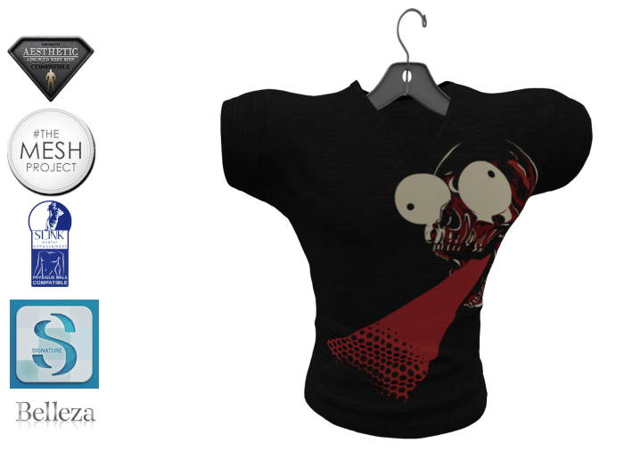 Laser Skull v-neck