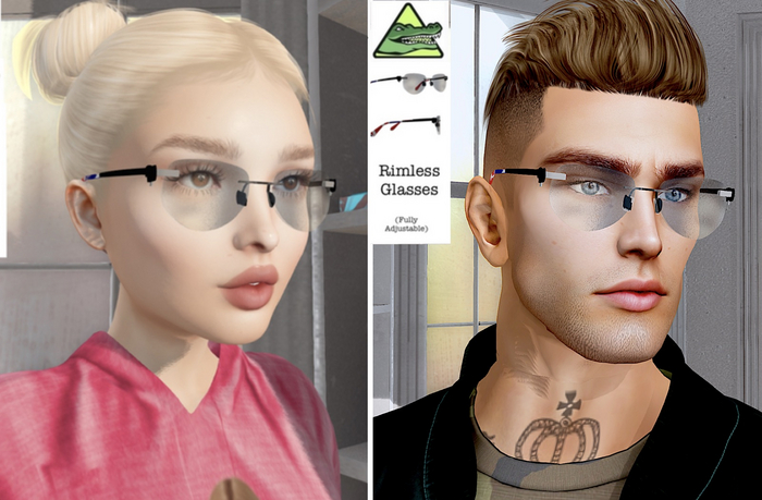 Snappy \\ Rimless Glasses