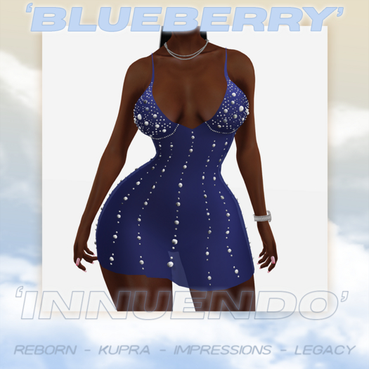 INNUENDO Dress - BLUEBERRY