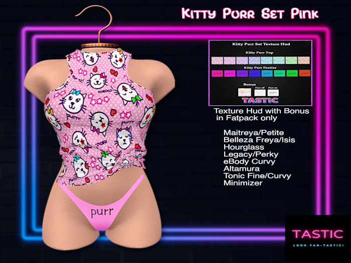 Tastic-Kitty Purr Set Pink