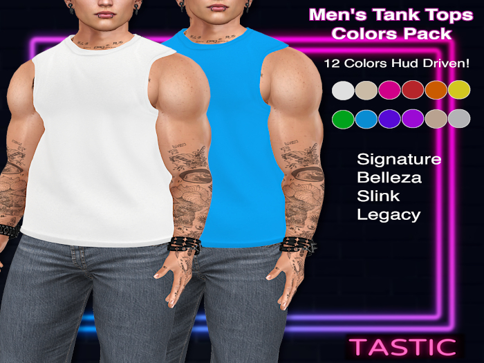 Tastic-Men's Tank Tops Colors Pack