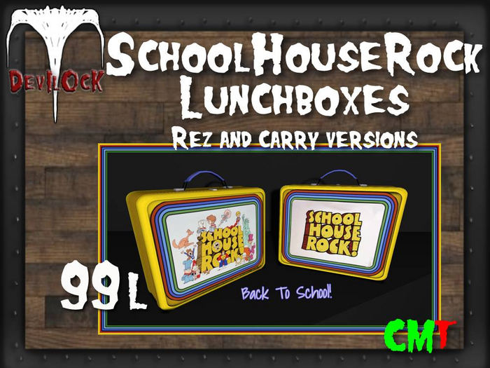 DEVILOCK - School House Rock Lunchboxes V2 (ADD TO UNPACK)