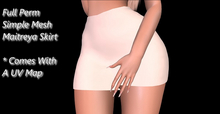 [ Full Perm ] Simple Mesh Tight Maitreya Skirt 