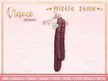 Vincue / Mistie Stole - Garnet