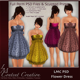 LMC PSD FILES & SCULPTS - Flower Dress - Sculpted BOM Summer Dress
