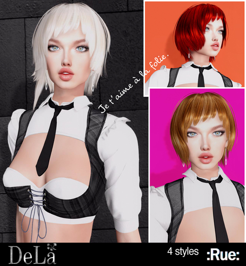 =DeLa*= Mesh Hair "Rue" All colors
