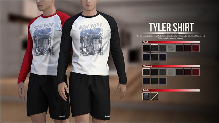 [Kauston] Tyler Shirt (Black / Black)