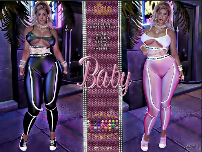 Babygirl, Pearlized Lycra Onsie Leotard Jumpsuit, 22 textures, Kupra, Reborn, Legacy, Perky, Maitreya