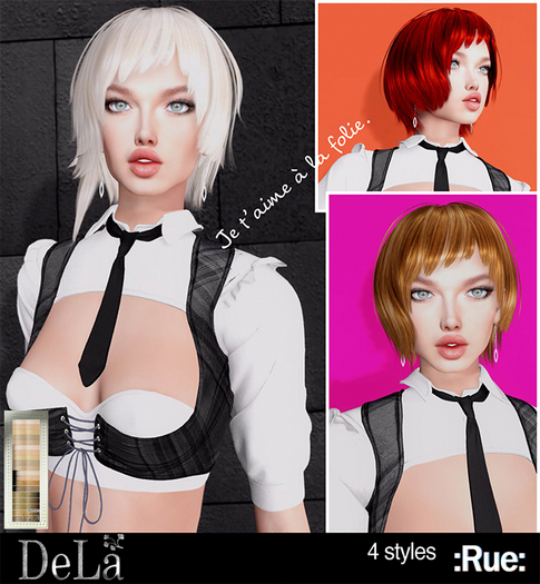 =DeLa*= Mesh Hair "Rue" Blondes