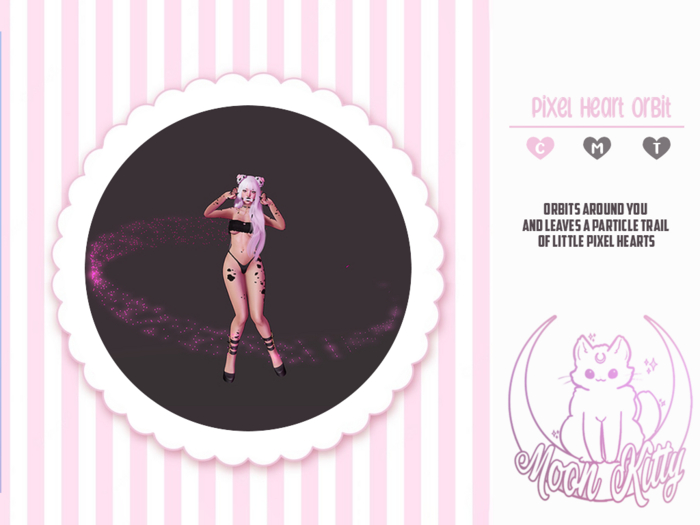 Moon Kitty - Pixel Heart Orbit ( Pink Boxed )
