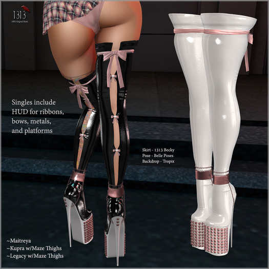(*<*) 1313 Squeezem Boots - Latex Free DEMOs