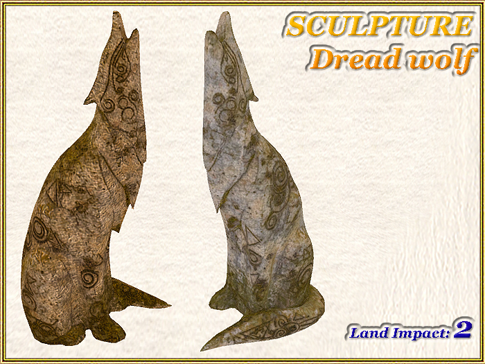 SCULPTURE - Dread wolf (2 LI) (Full perm)