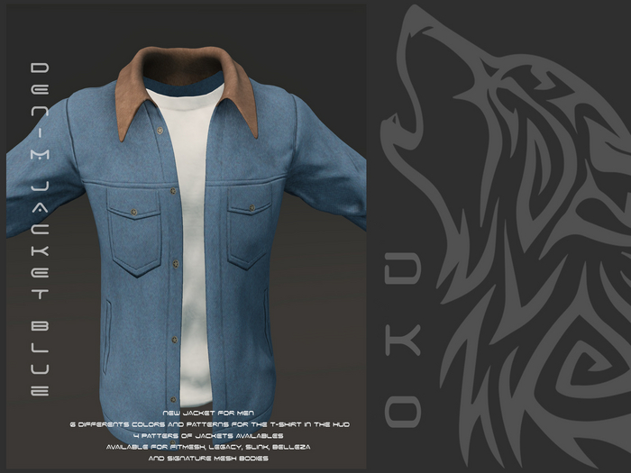 [DKO] DENIM JACKET BLUE
