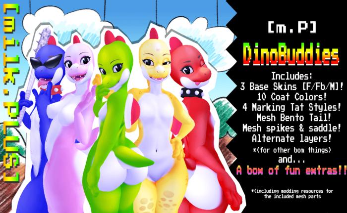 [milk.PLUS] DinoBuddies! - Bakemono BOM Modpack!