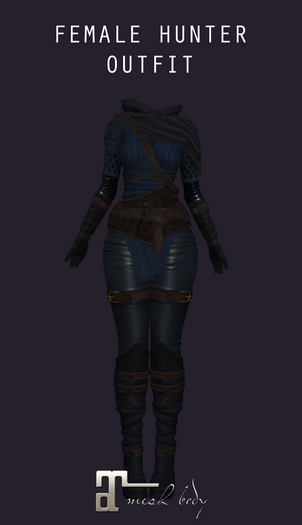 Female Hunter Outfit (Blue)