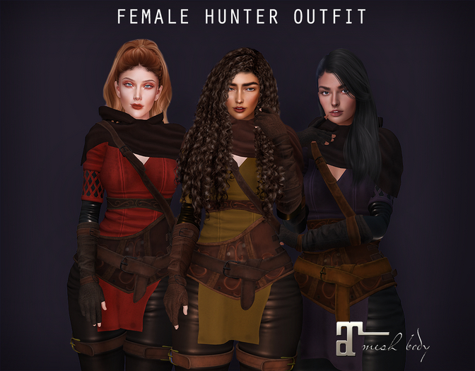 Female Hunter Outfit FATPACK - Lilitu Store
