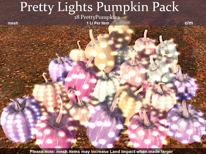 LOVE SUPERSTORE - PRETTY LIGHTS PUMPKIN PACK 