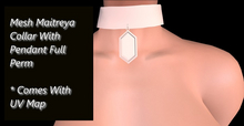 [ Full Perm ] Mesh Maitreya Collar With Pendant 