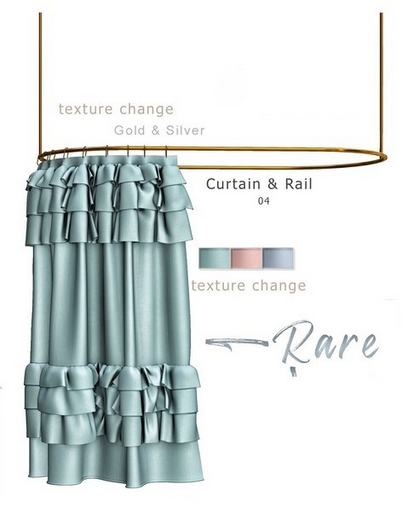 04. ACORN Bestill Curtain & Rail RARE