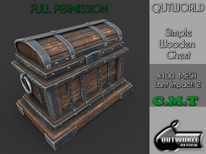 .::QUTWORLD Simple Wooden Chest::.FP 