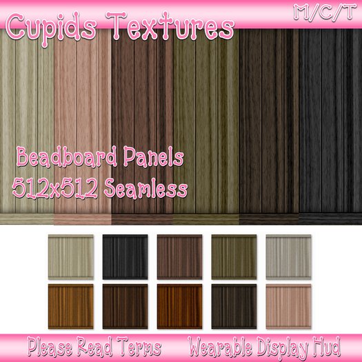 10  BEADBOARD WOOD PANEL WALLS Textures