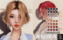 [monso] Arora Hair /Black & Red