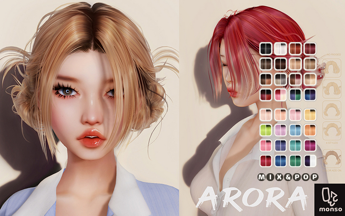 [monso] Arora Hair /Mix & Pop