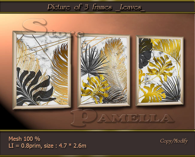 Picture of 3 frames _Leaves_