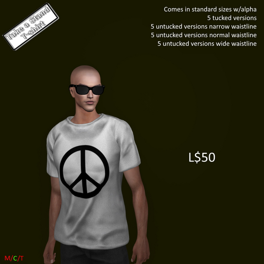 (BB design) Take a Stand Peace Men