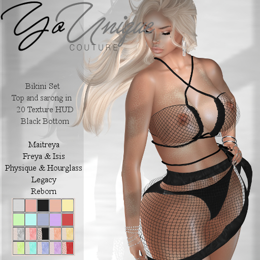 YoUnique Couture Pamela Beach Set 3 part Set 20 Colour HUD[ADD]