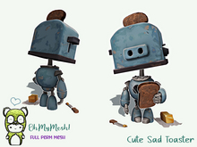 OhMyMesh! Cute Sad Toaster  - Full Perm Mesh