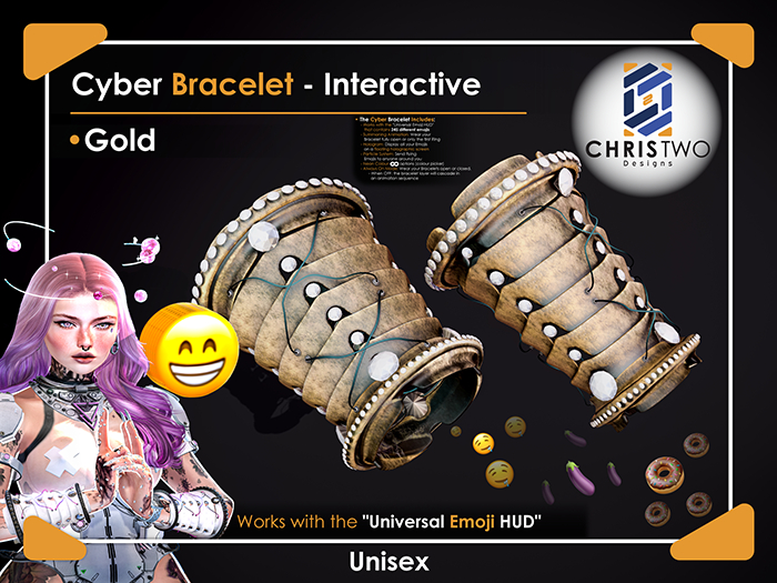 Cyber Bracelet - Gold - [Chris Two Designs]