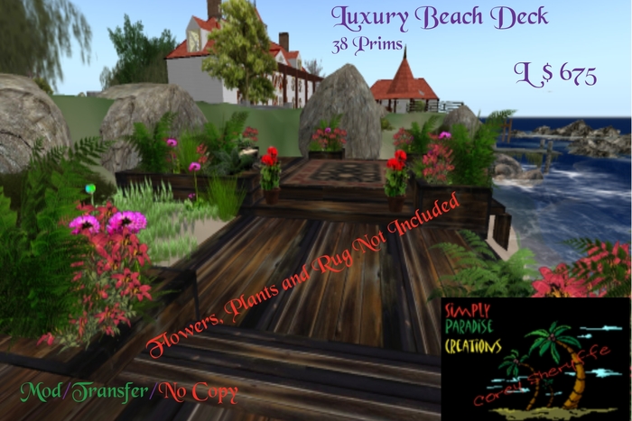 Luxury Deck Wood w/ Planters (Boxed)