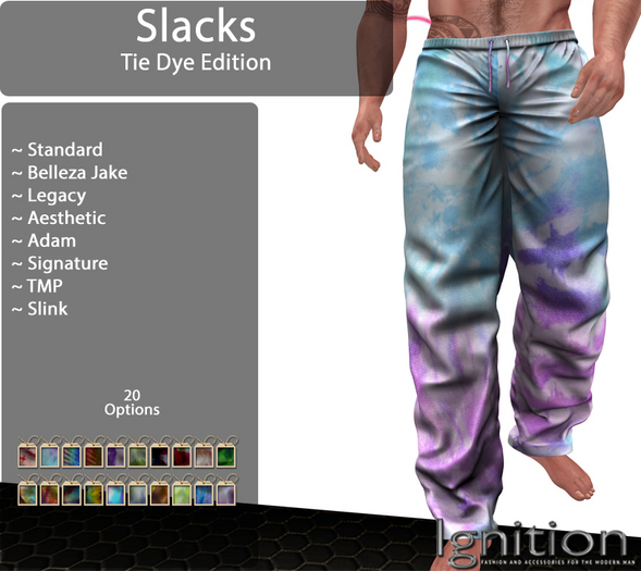 Ignition M Slacks Tie Dye