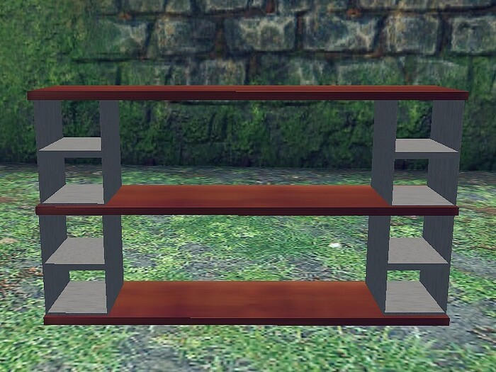 Cement Block shelf