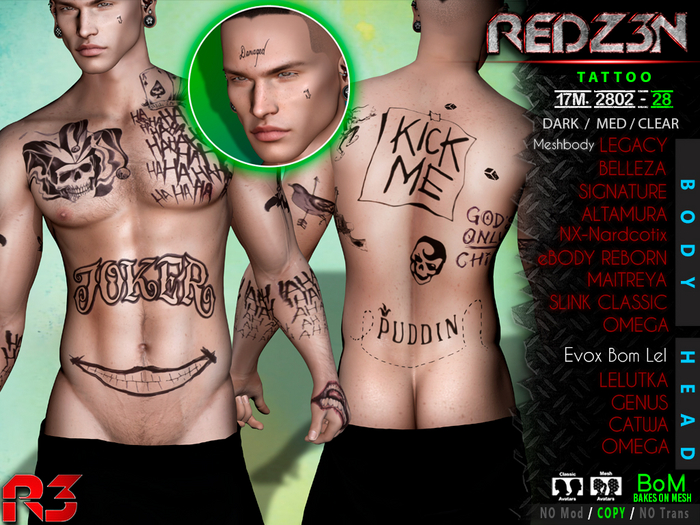 [ R3 ] Tattoo & Applier 17M. 2802 - 28