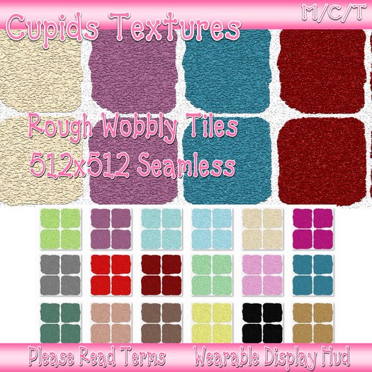 18 ROUGH WOBBLE TILE SEAMLESS Textures