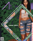 /\- Cabana Shorts Faded Blue