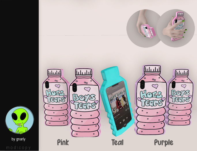 G/\/ARLY:: Boy Tears Prop Phone - Pink