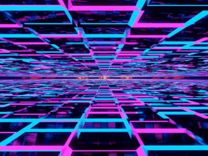 Neon Squares Texture