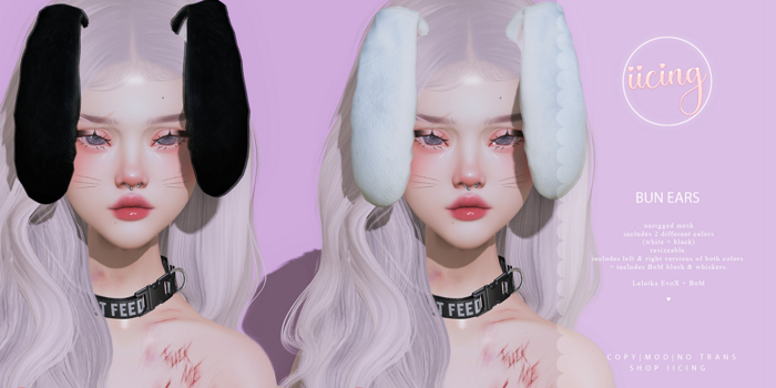 bun ear set // . i i c i n g . 