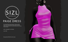 SIZL PAIGE DRESS - SINGLE PINK